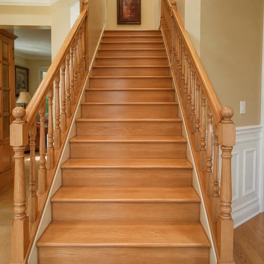 Gluing and fastening laminate the right way on stairs